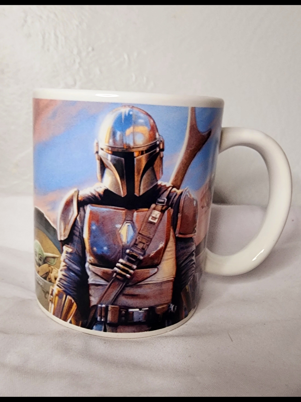 Star Wars The Mandalorian Mug Din Djarin Baby Yoda Grogu Galerie White Cup
